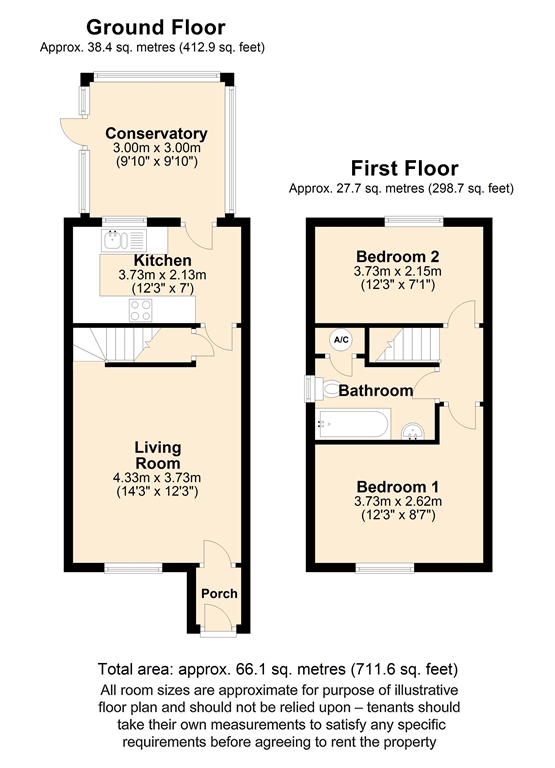 2 Bedrooms Semi-detached house to rent in Donnington, Bradville, Milton Keynes MK13