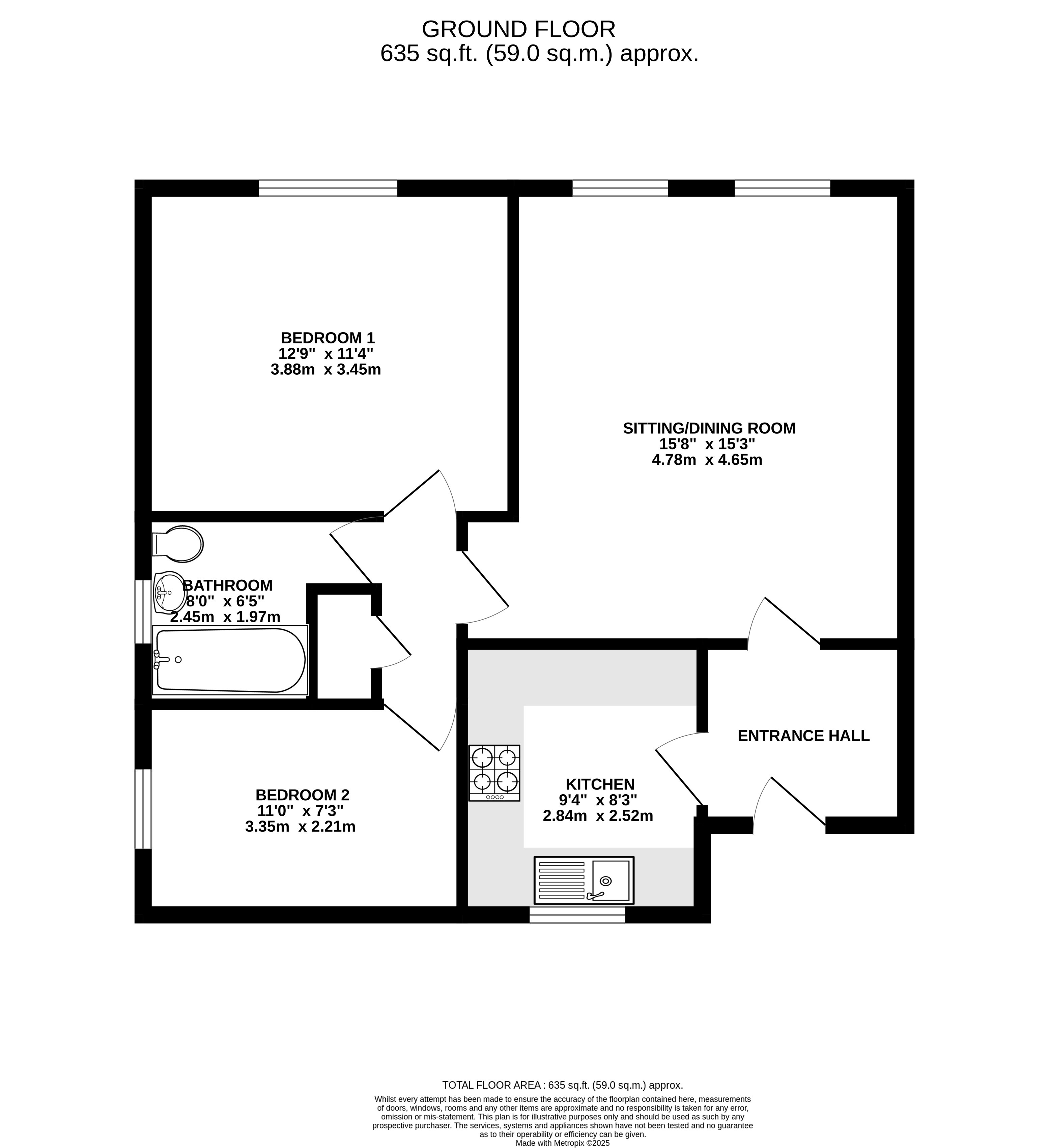 1, Baron Court, Reading floorplan