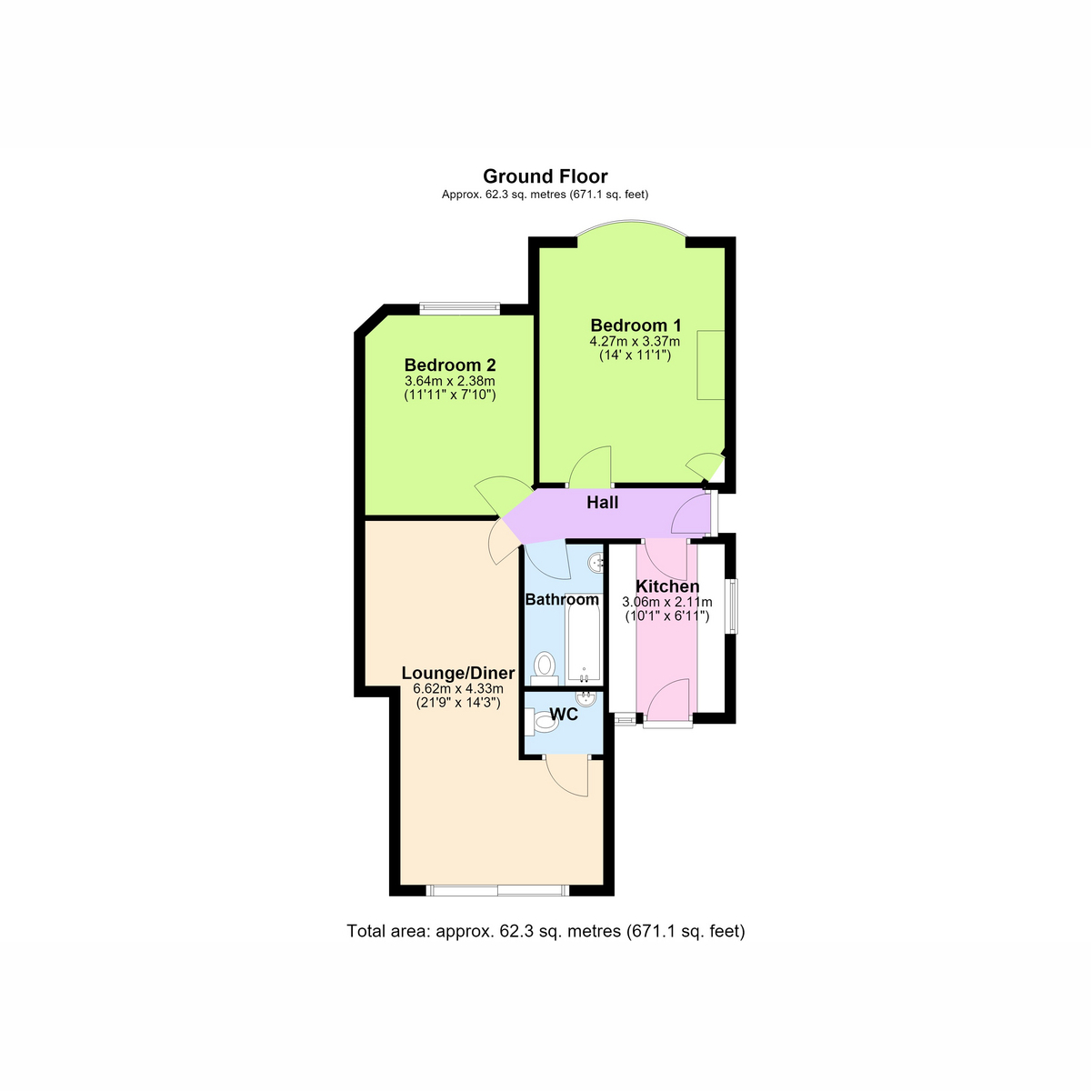 74, Thundersley Park Road, Benfleet floorplan