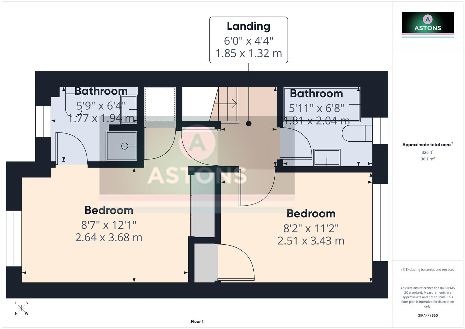 73, Dakin Close, Crawley floorplan