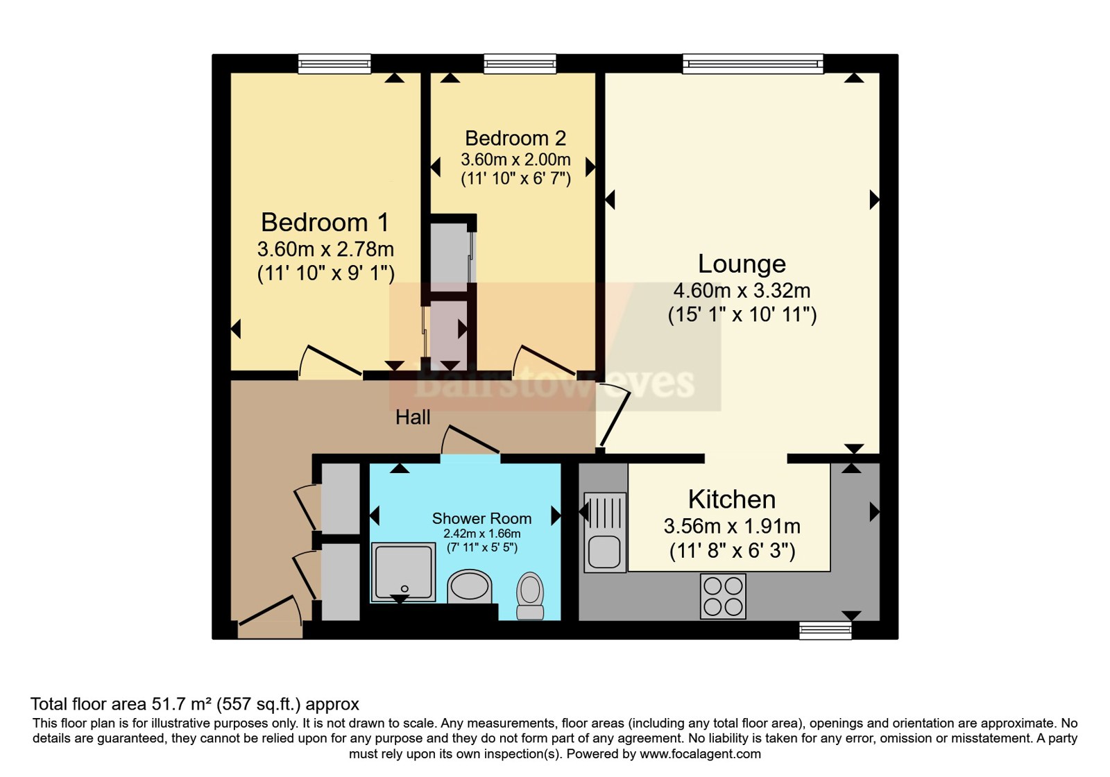 56 Queenswood House,, Eastfield Road, Essex floorplan