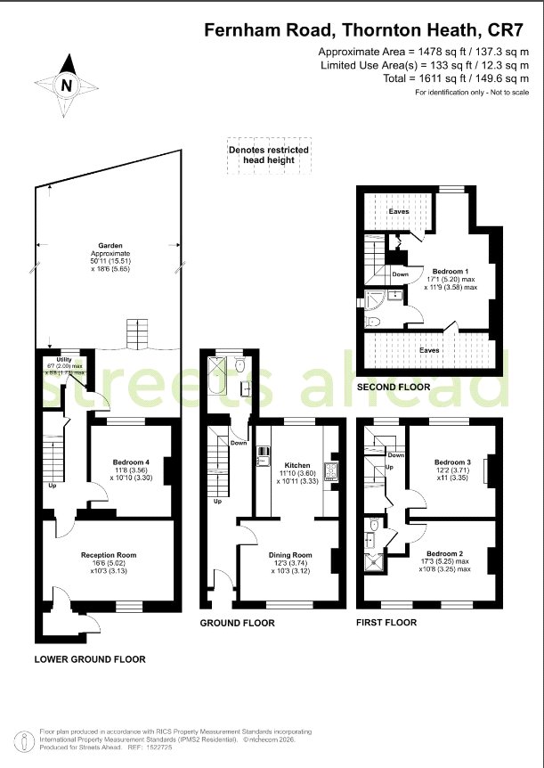 Fernham Road, Thornton Heath floorplan