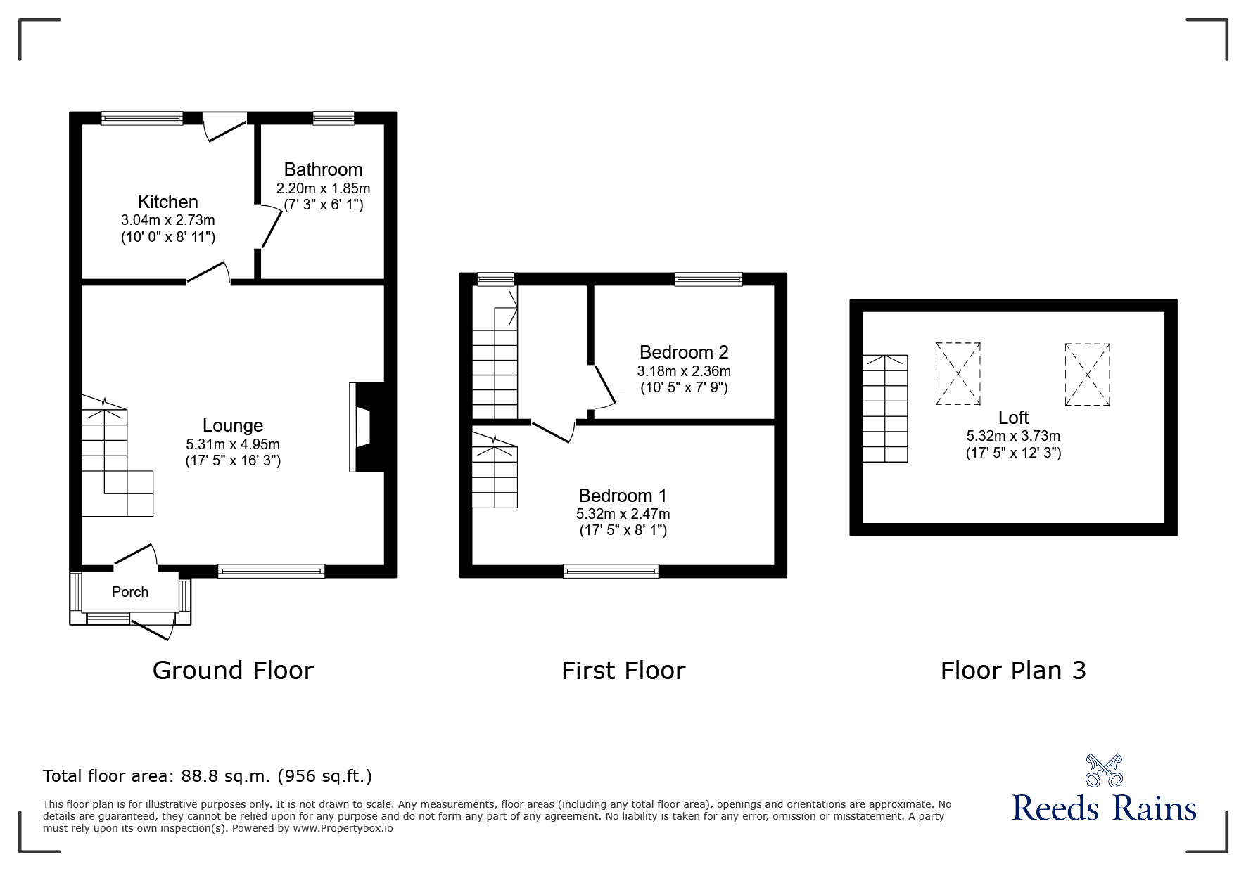 29, Bradley Cottages, Durham floorplan