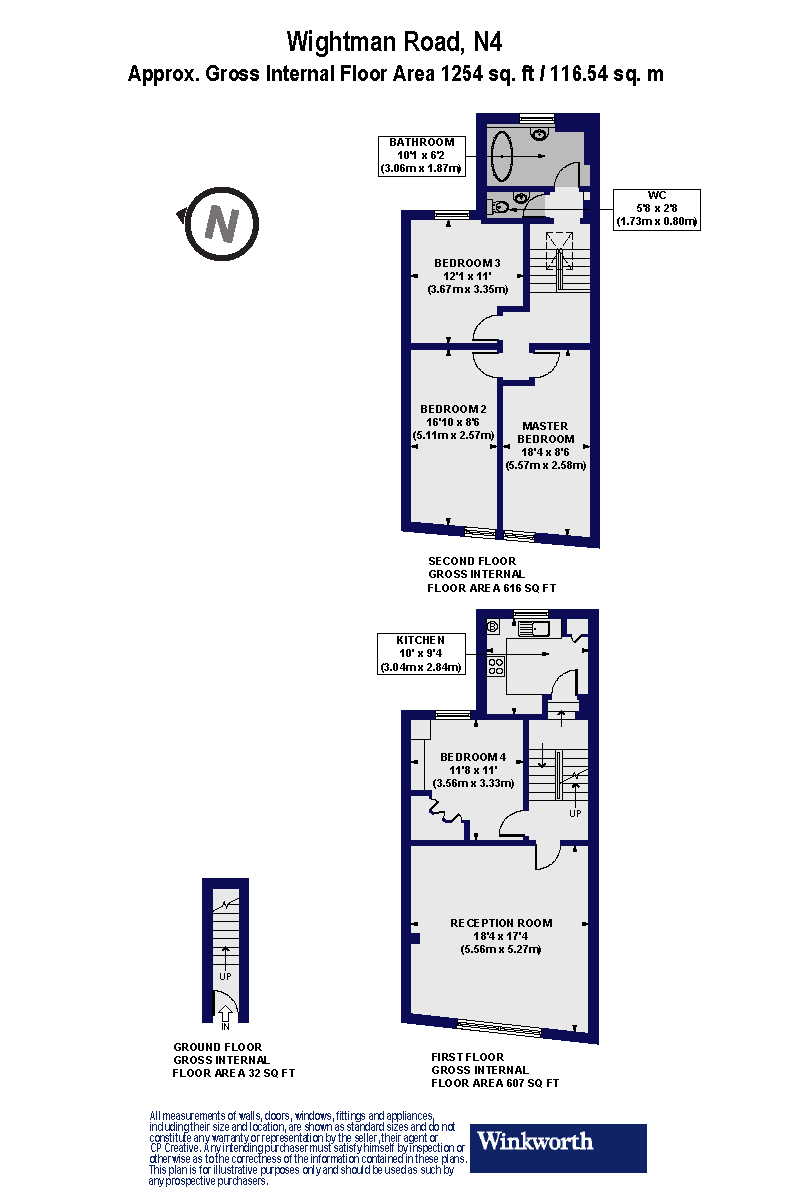 50A,, Wightman Road, London floorplan