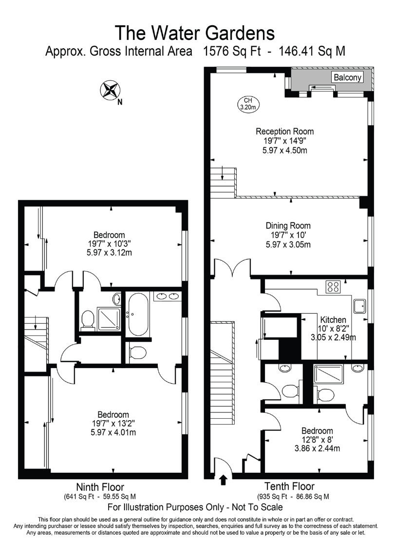 130, The Water Gardens, London floorplan
