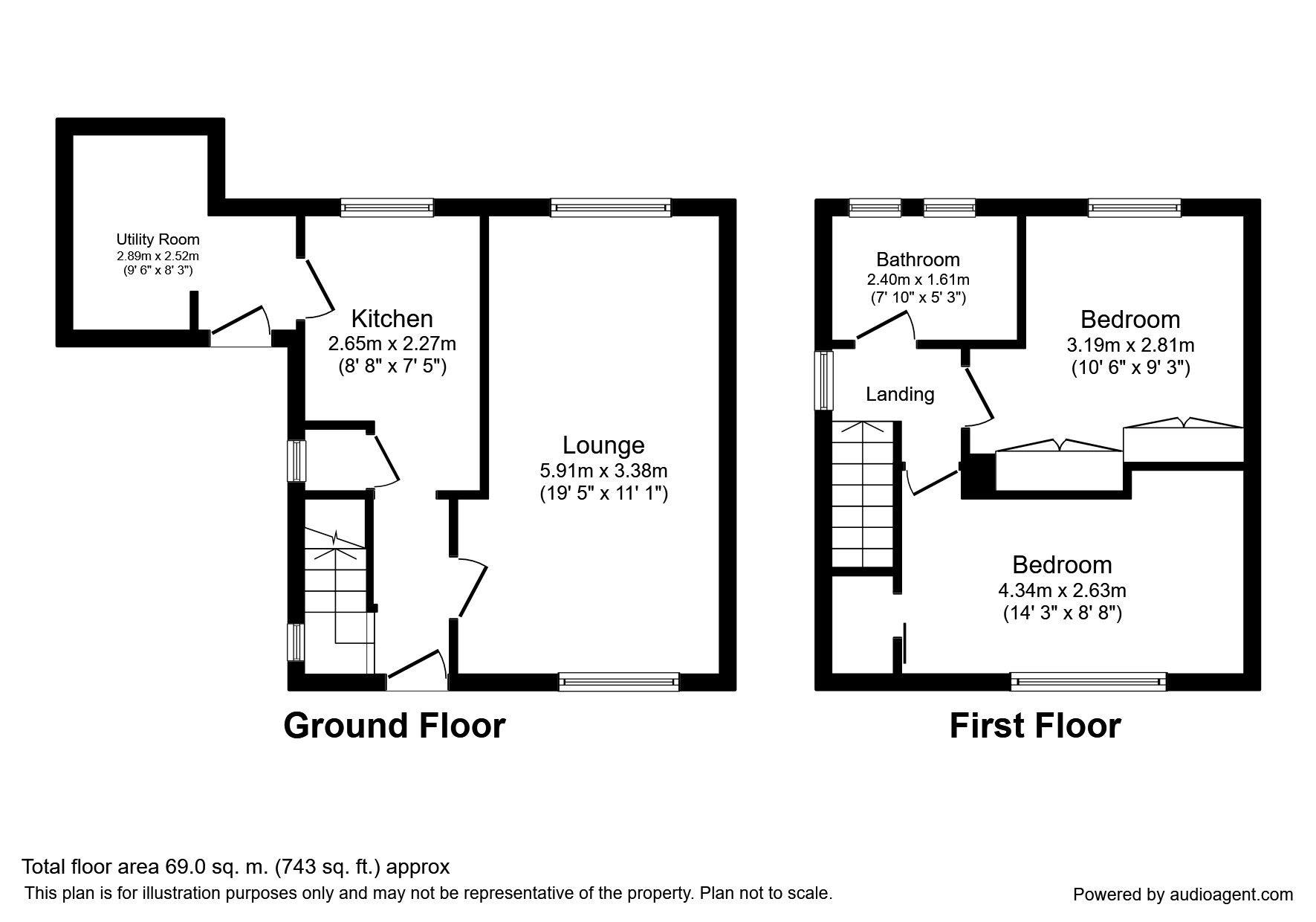 2 Bedrooms Semi-detached house to rent in Knowsley Crescent, Weeton, Preston PR4