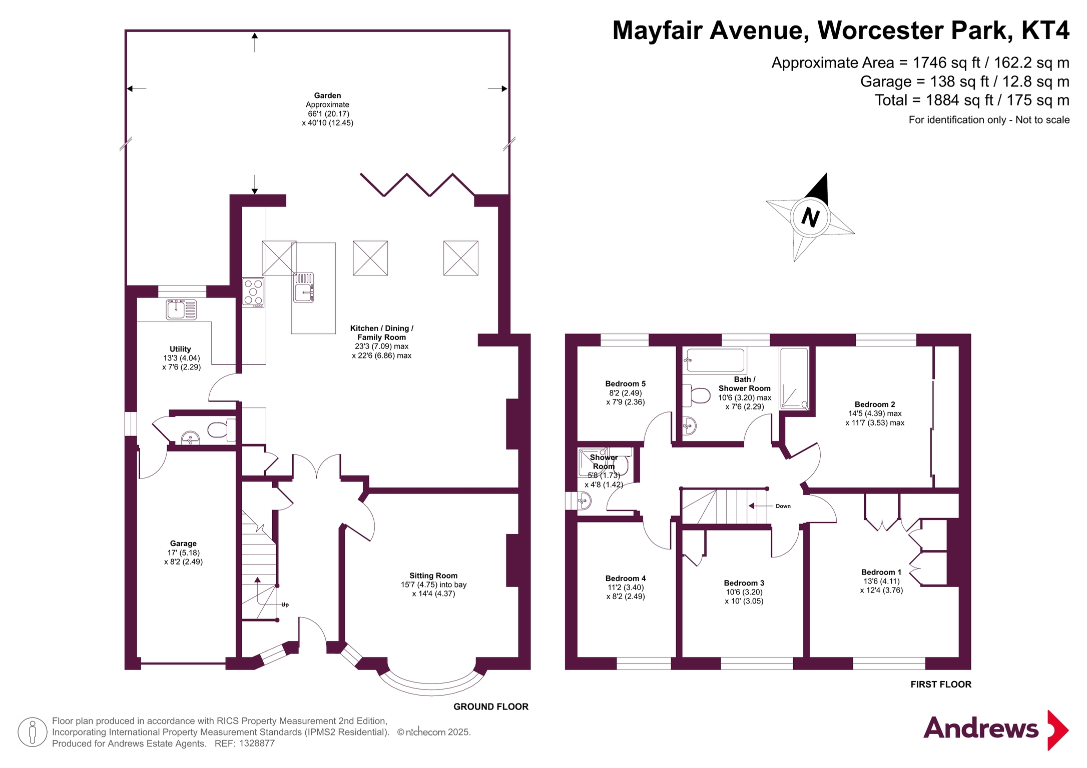 22, Mayfair Avenue, Worcester Park floorplan