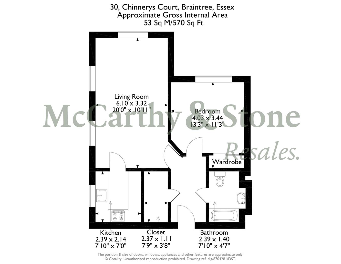 30 Chinnerys Court, Panfield Lane, Braintree floorplan