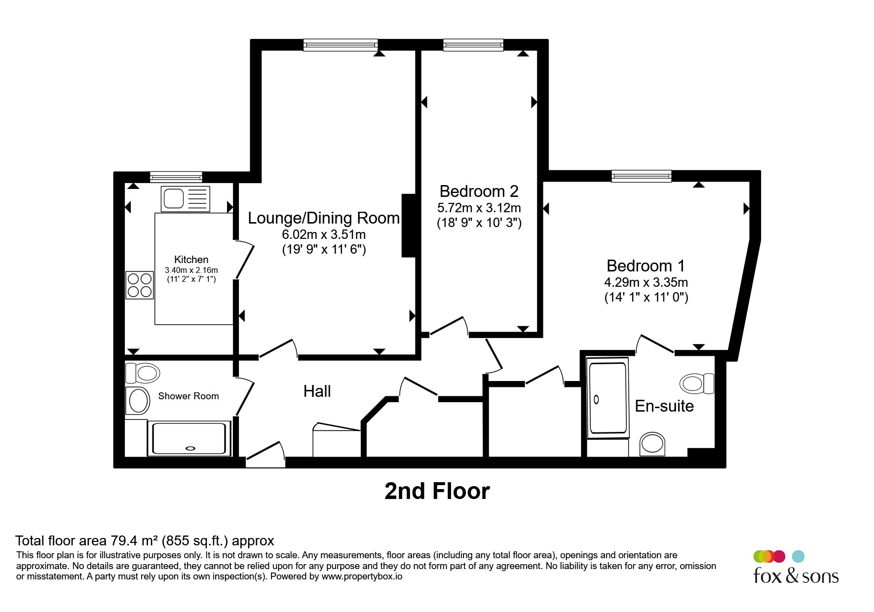 32, Wolsey Place, 49, London Road, Hailsham floorplan