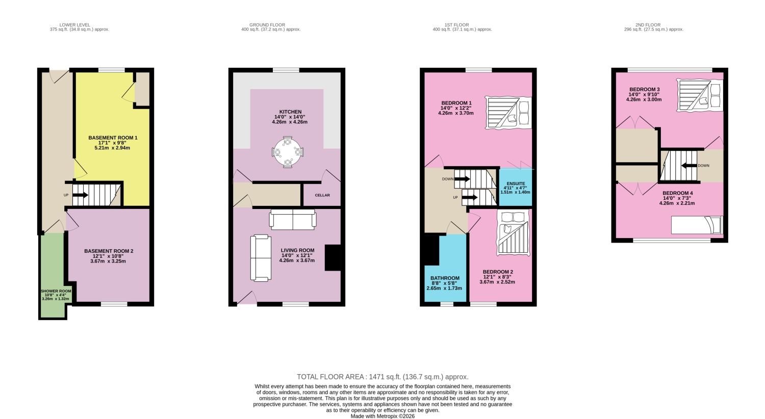 28, Ashdown Road, Wakefield floorplan