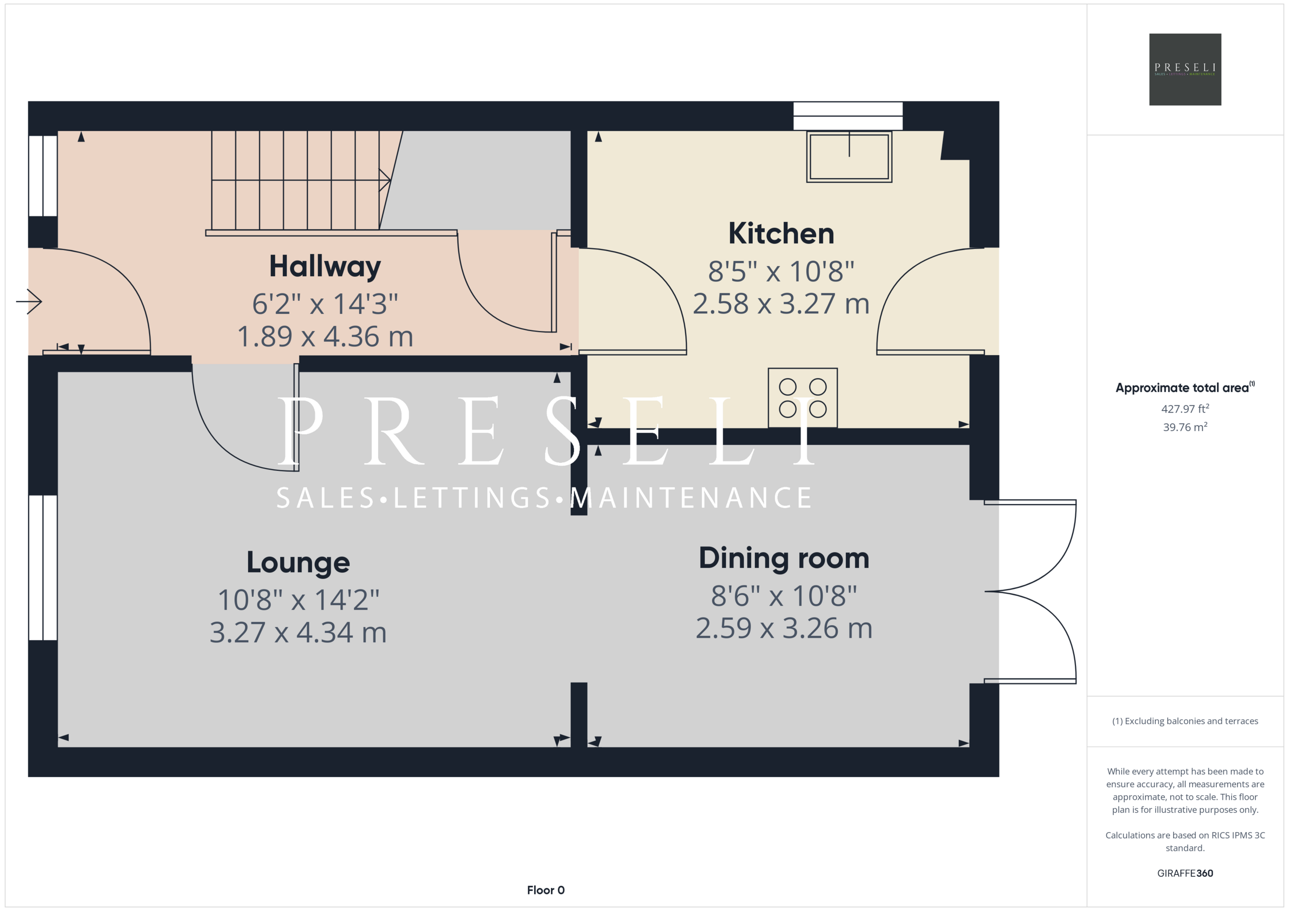 4 Maes Waldo, Fishguard floorplan