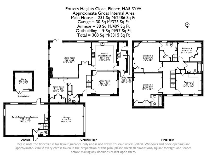 3, Potters Heights Close, Pinner floorplan