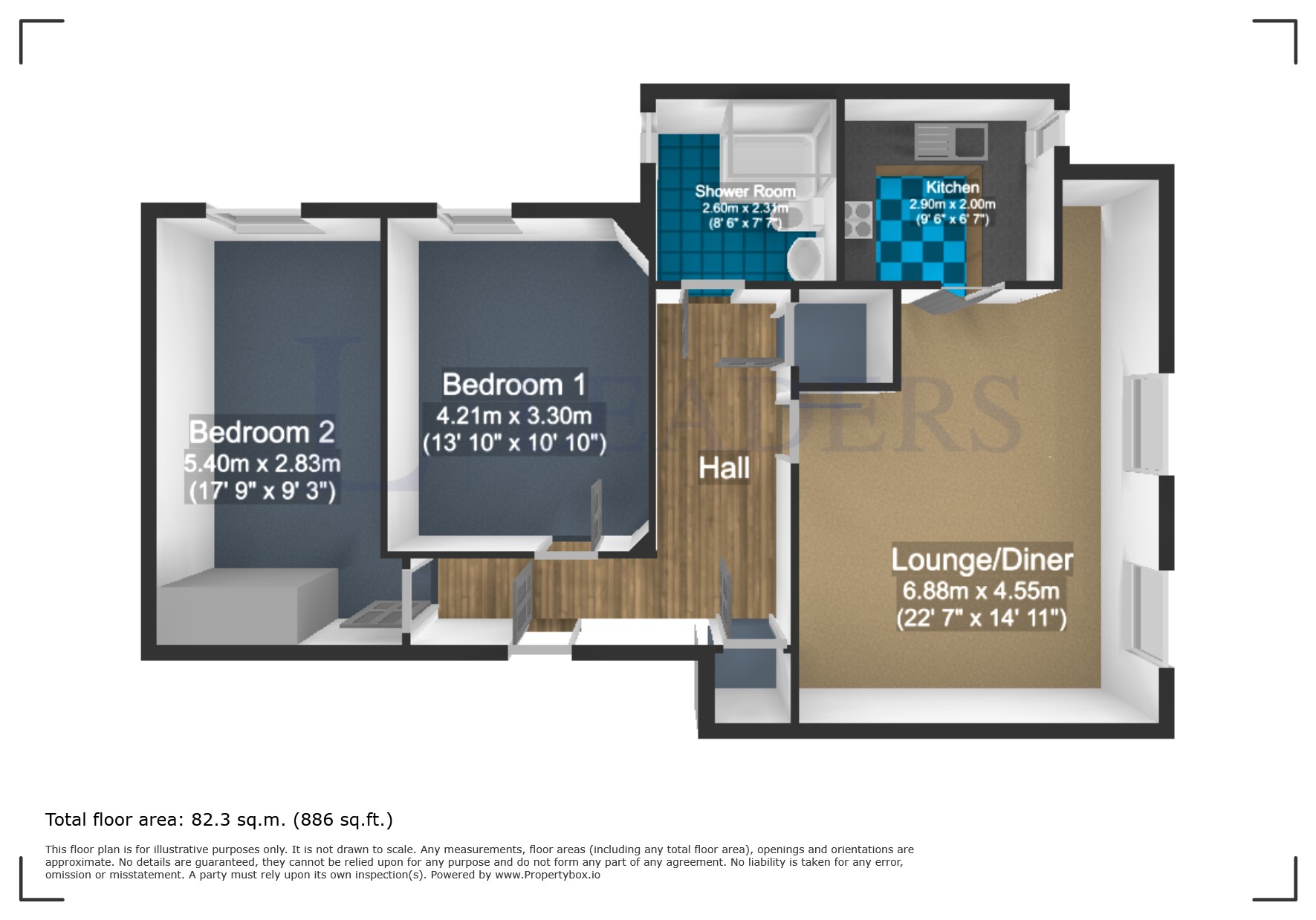 Flat 51, Riverside Court,, Rosemary Lane, Essex floorplan