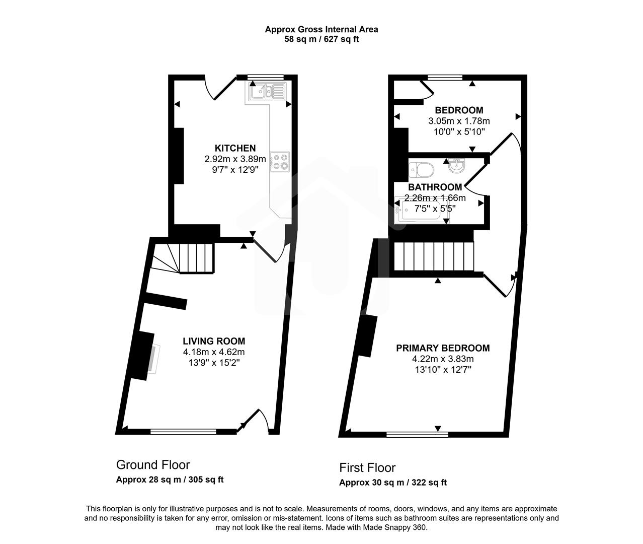 192, Leicester Road, Markfield floorplan