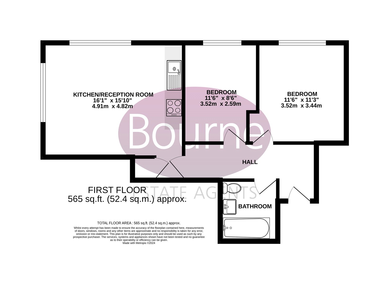 29, River Court, Woking floorplan