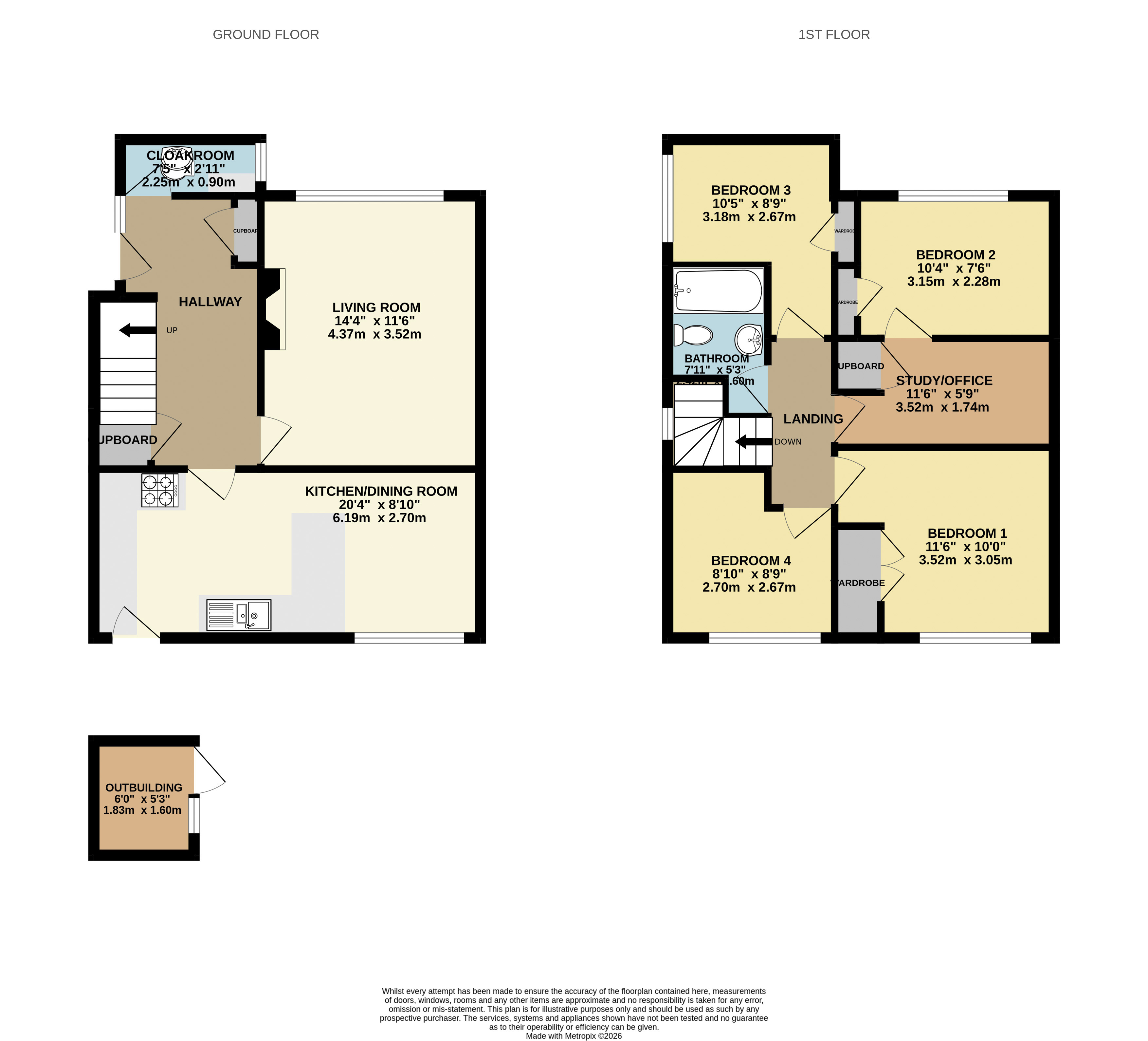 1, Chestnut Avenue, Maldon floorplan