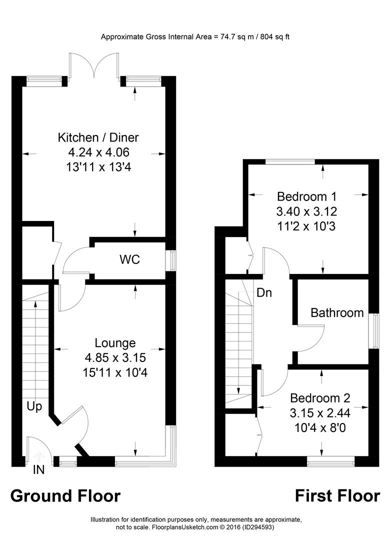 2 Bedrooms End terrace house to rent in The Pines, Kemps, Hurstpierpoint, Hassocks BN6