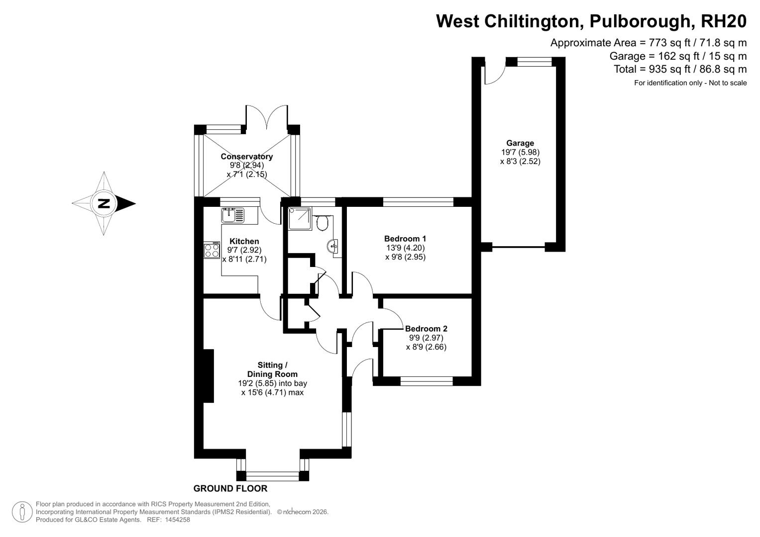 2, Hindle Close, West Chiltington floorplan