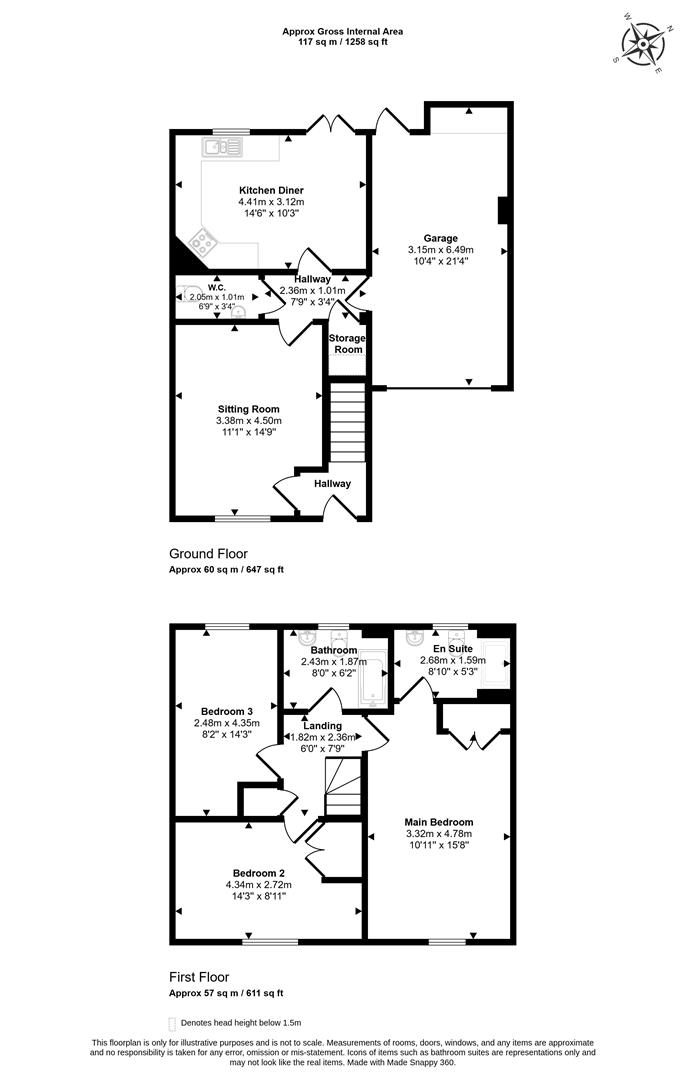 51, Field Close, Sturminster Newton floorplan