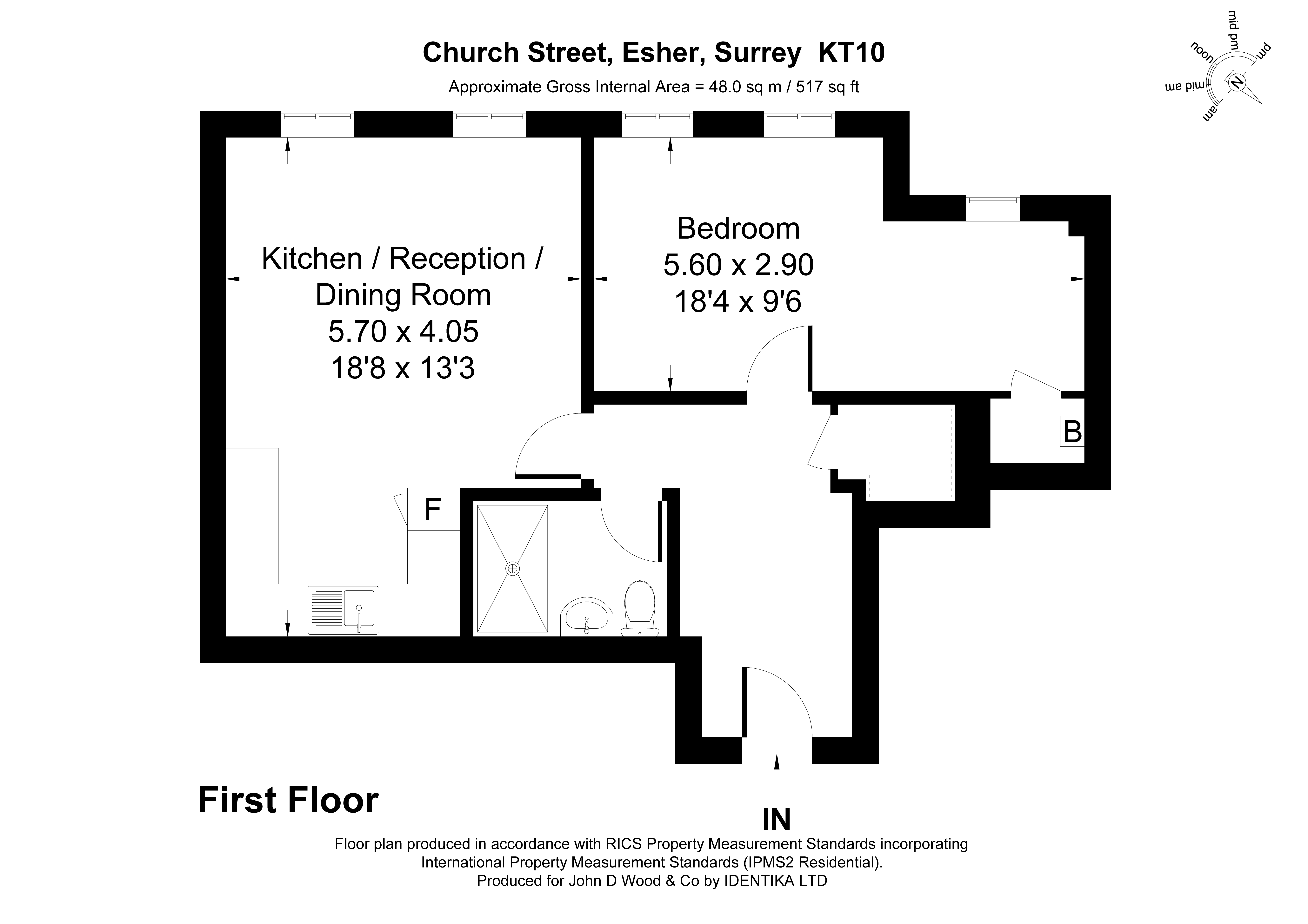 Flat 2, 14, Church Street, Surrey floorplan