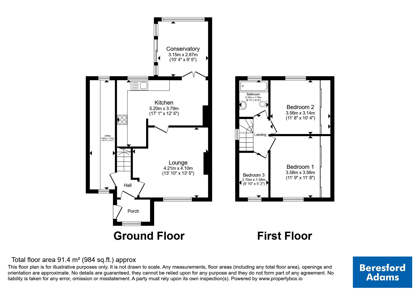 16, Adwy'r Nant, Bangor floorplan