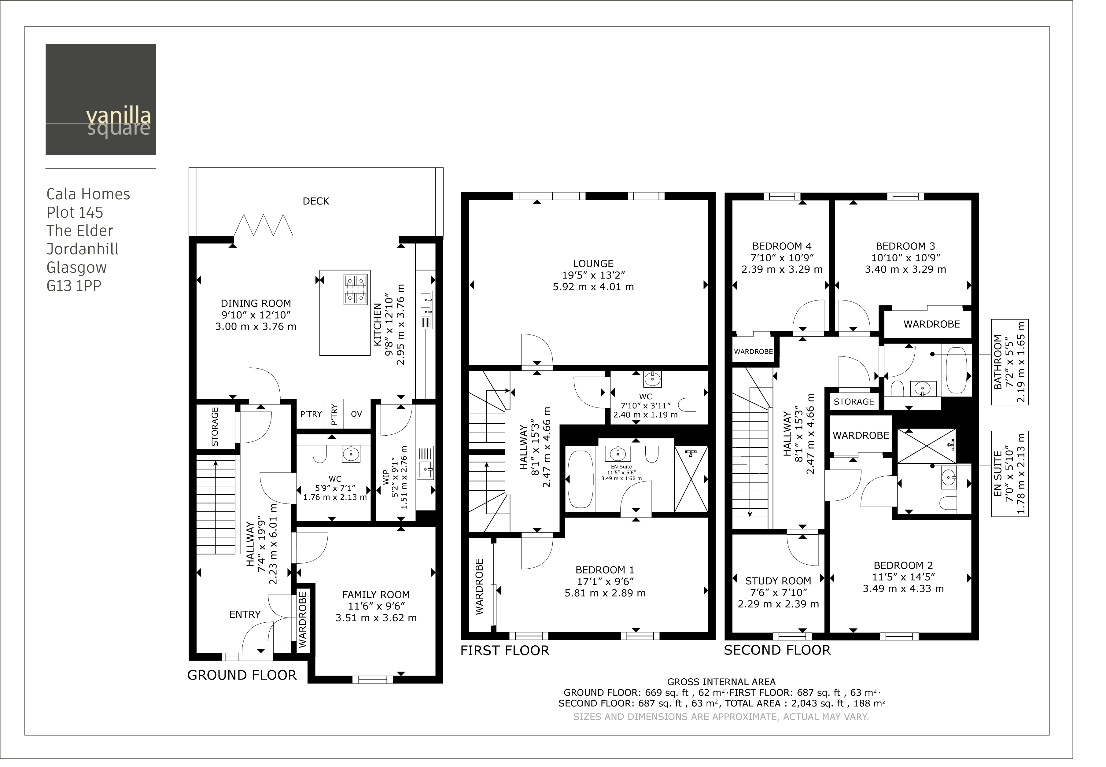 The Elder, 145, Rector Gardens, Glasgow floorplan