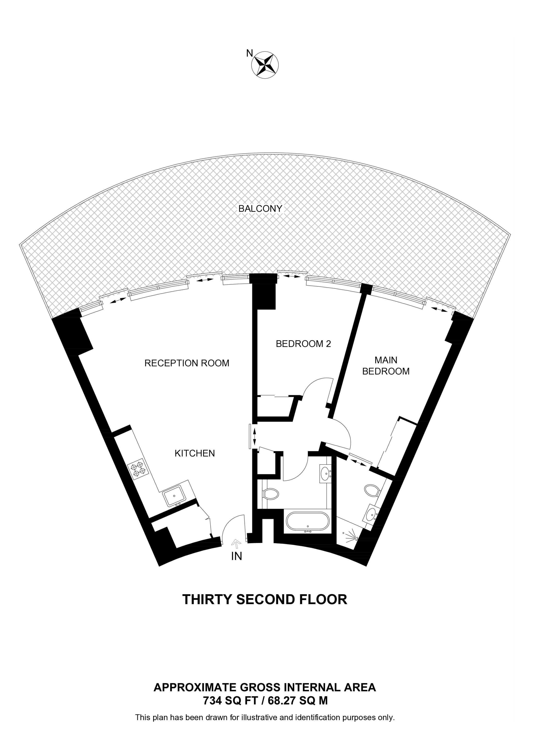 Arena Tower, Canary Wharf floorplan