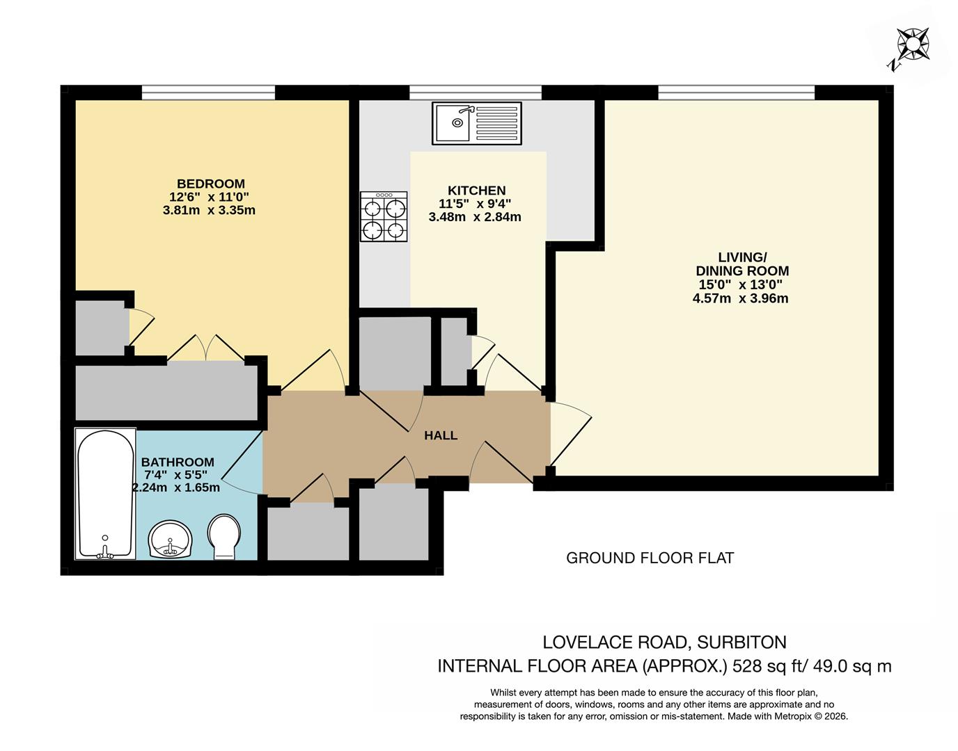 56 Marlborough Gardens, Lovelace Road, Surbiton floorplan