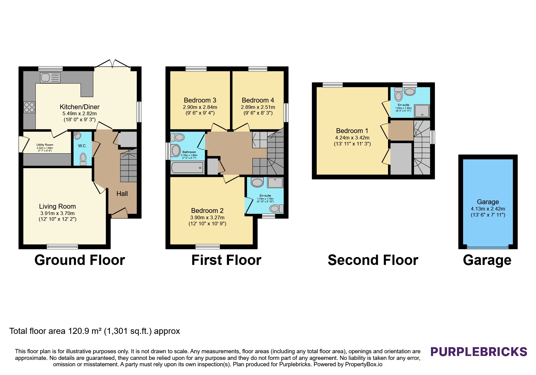 4, Julius Way, Nuneaton floorplan