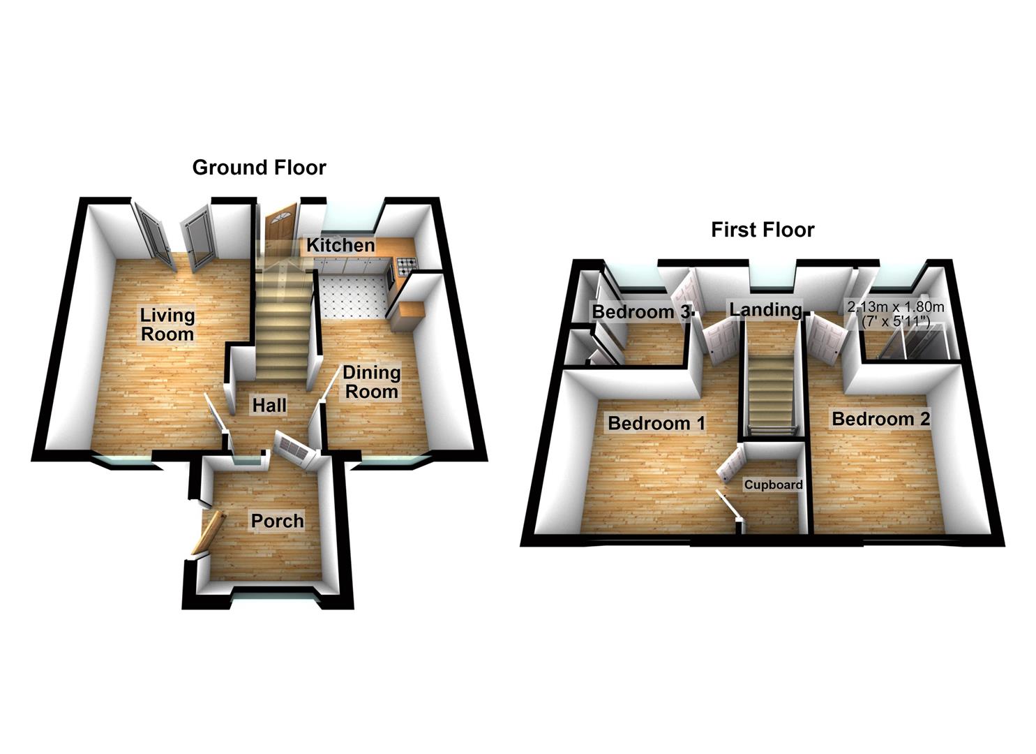 16, Glanaber, Burry Port floorplan