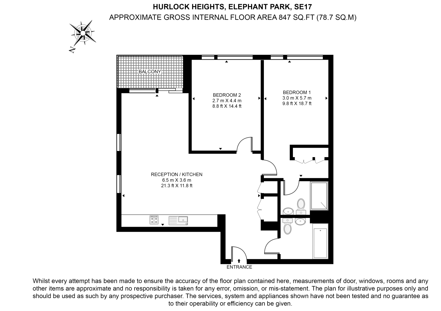 Flat 1008 Hurlock Heights, 4, Elephant Park, Elephant & Castle floorplan