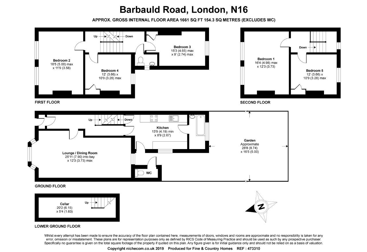 5 Bedrooms Terraced house for sale in Barbauld Road, Stoke Newington N16