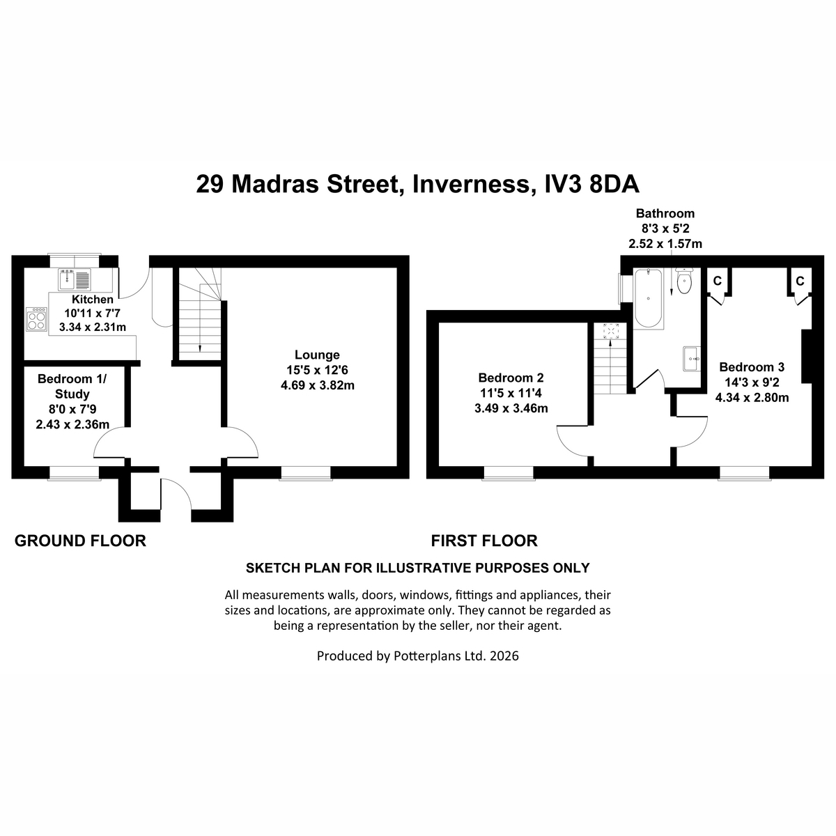 29, Madras Street, Inverness floorplan