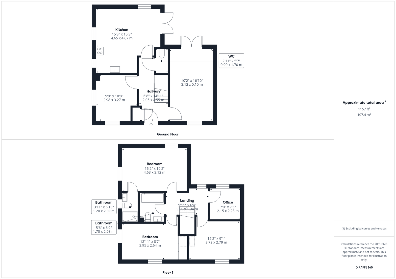 2, Dunnock road, Whitby floorplan