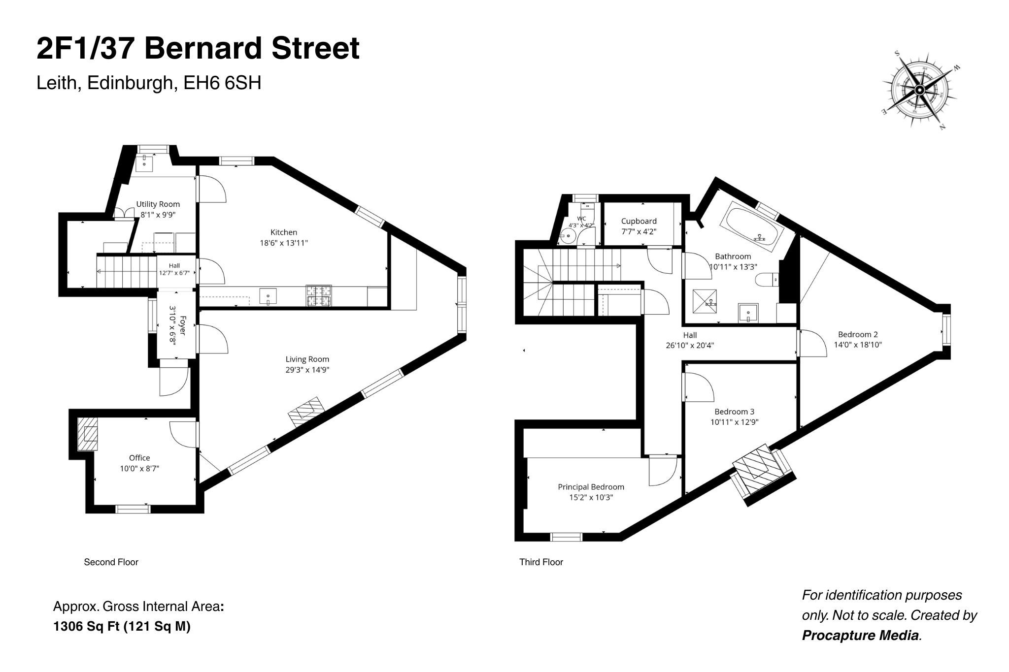 2F1, 37, Bernard Street, Edinburgh floorplan