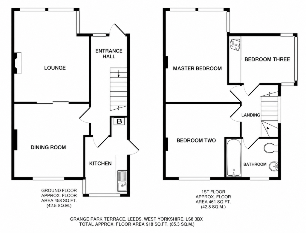 4, Grange Park Terrace, Leeds floorplan