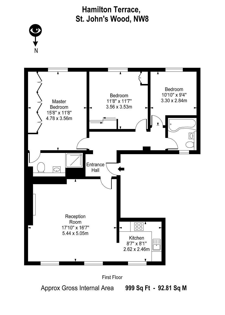 3 Bedrooms Flat to rent in Hamilton Terrace, London NW8
