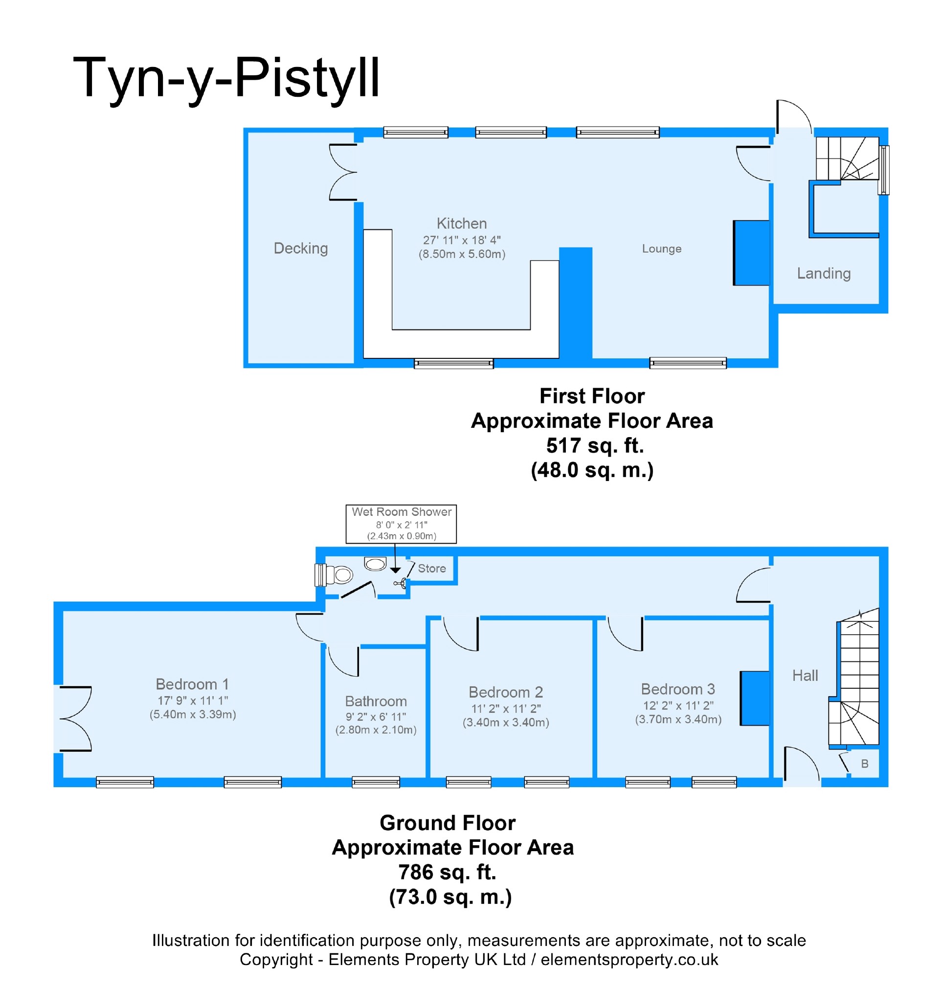 3 bed detached house for sale in TynYPistyll, Garth, Glyn Ceiriog
