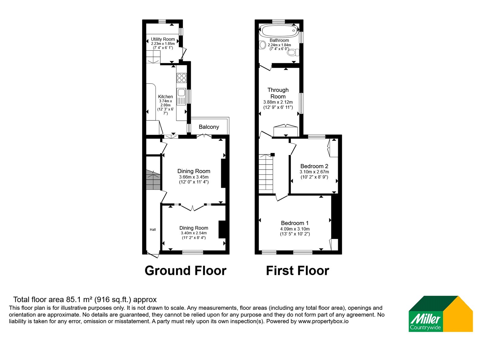 47, Leskinnick Terrace, Cornwall floorplan