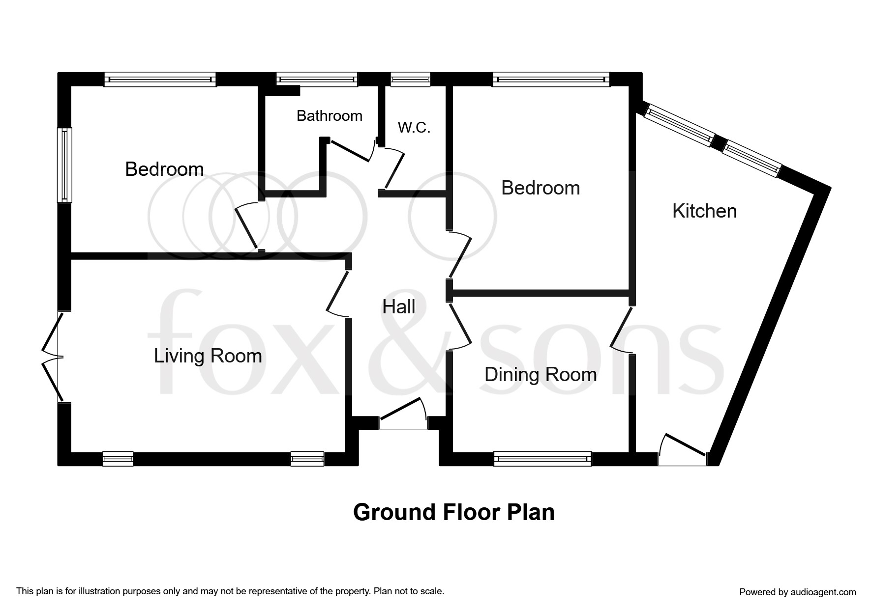 2 Bedrooms Bungalow for sale in Jameson Lodge, 3 Jameson Road, Bexhill-On-Sea TN40