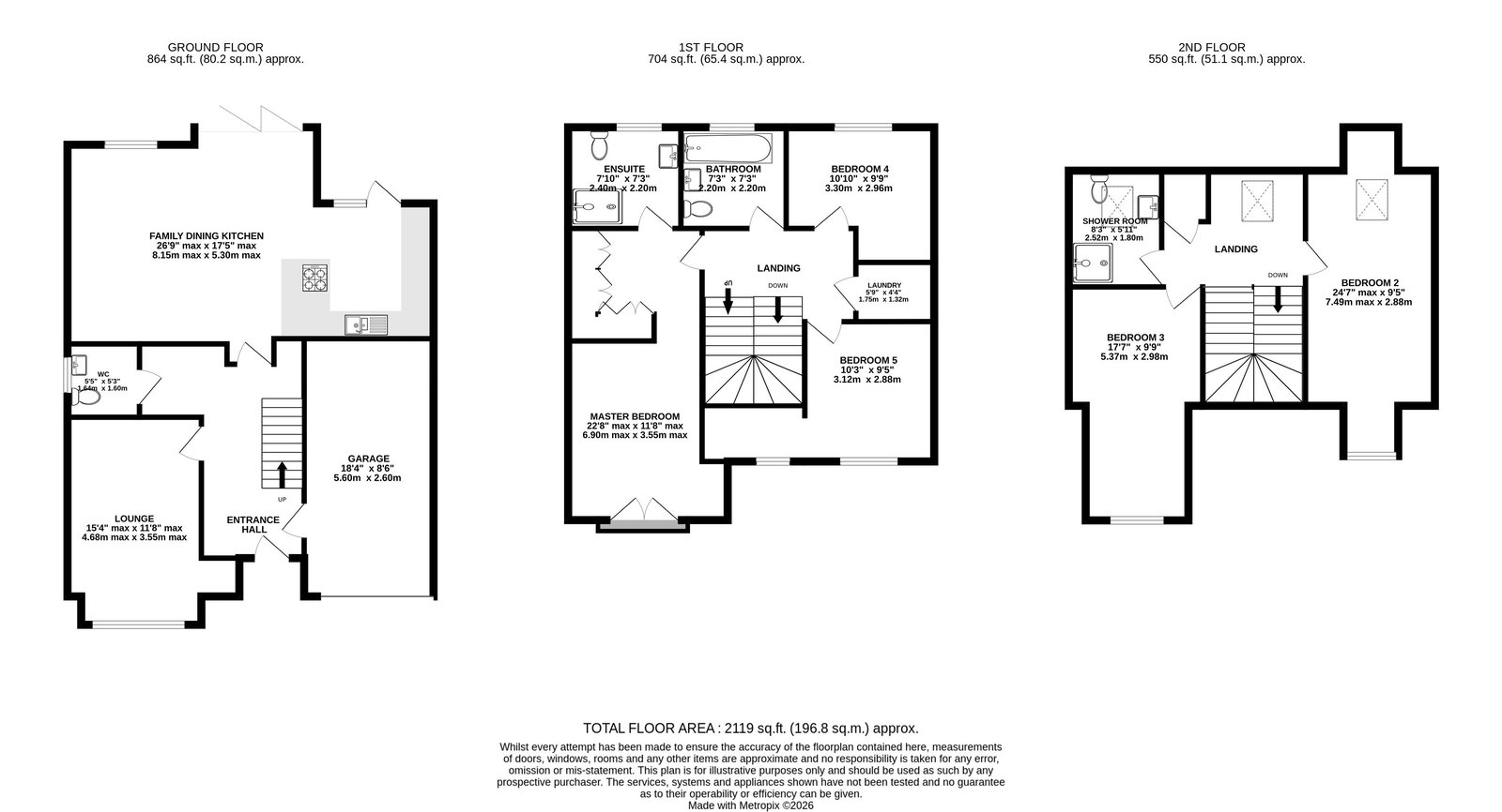 2, Ash Close, Knutsford floorplan