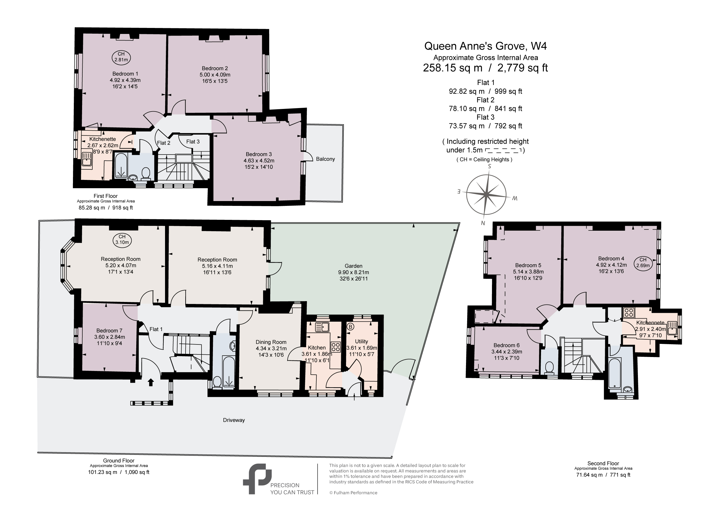 33, Queen Annes Grove, London floorplan