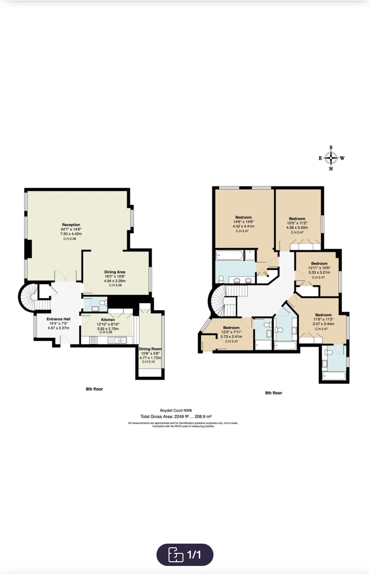 1111, Saint John's Wood Park, London floorplan