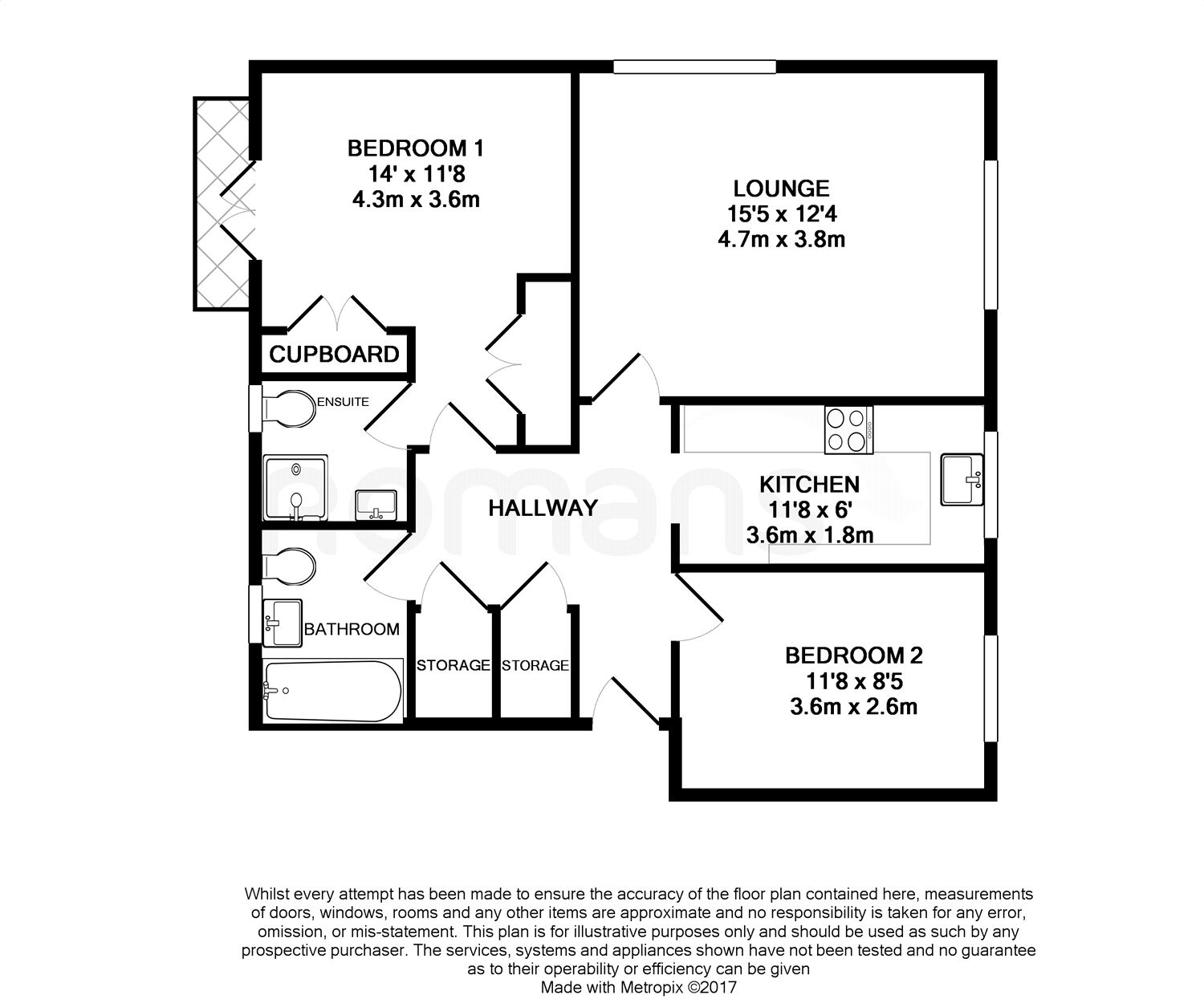 2 Bedrooms Flat to rent in Fernbank Road, Ascot SL5