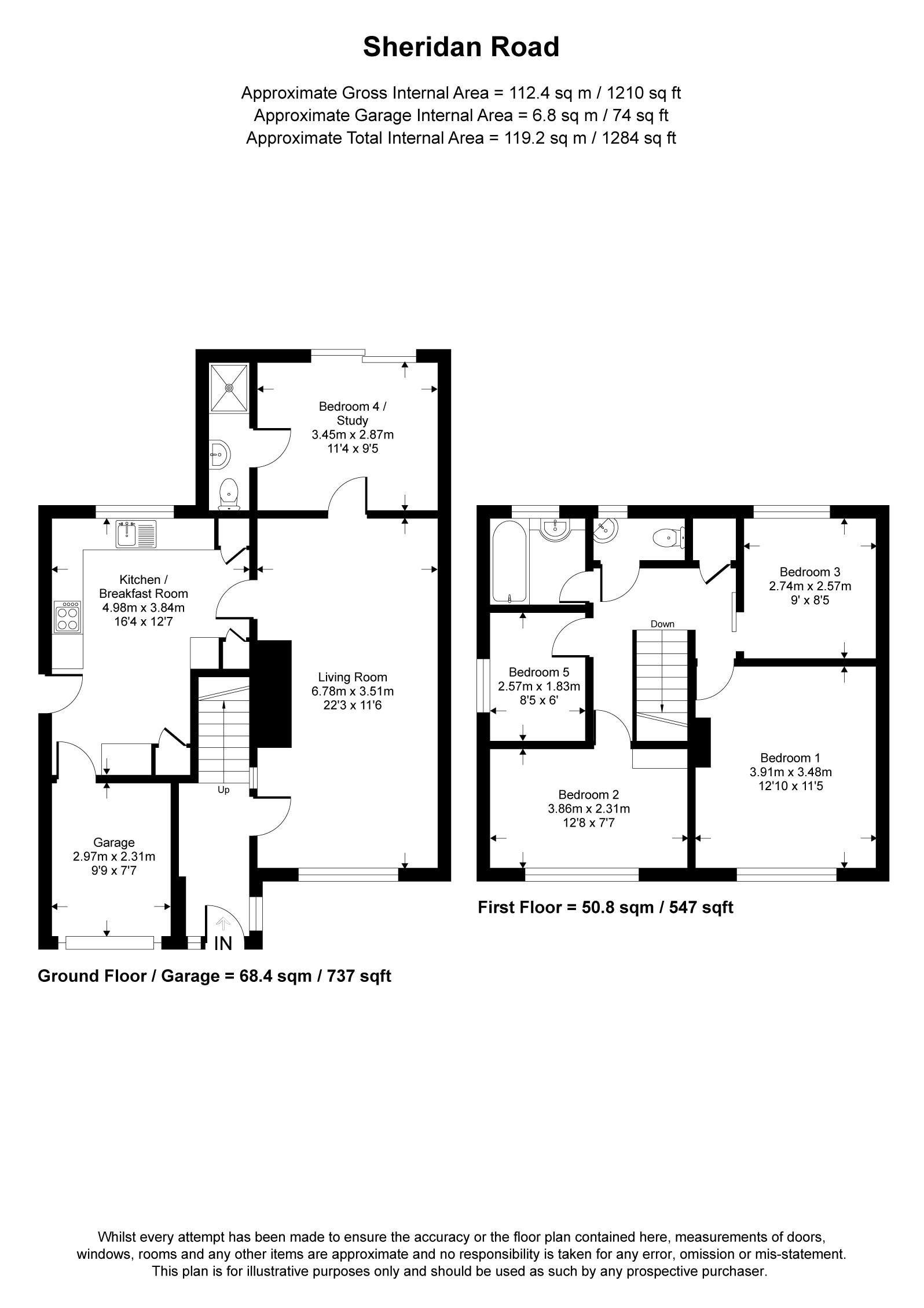 67, Sheridan Road, Camberley floorplan