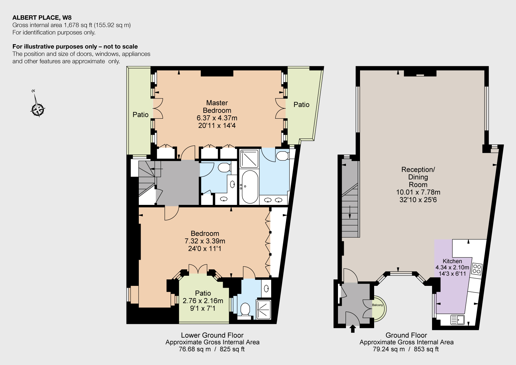 2 Bedrooms Flat to rent in Albert Place, London W8