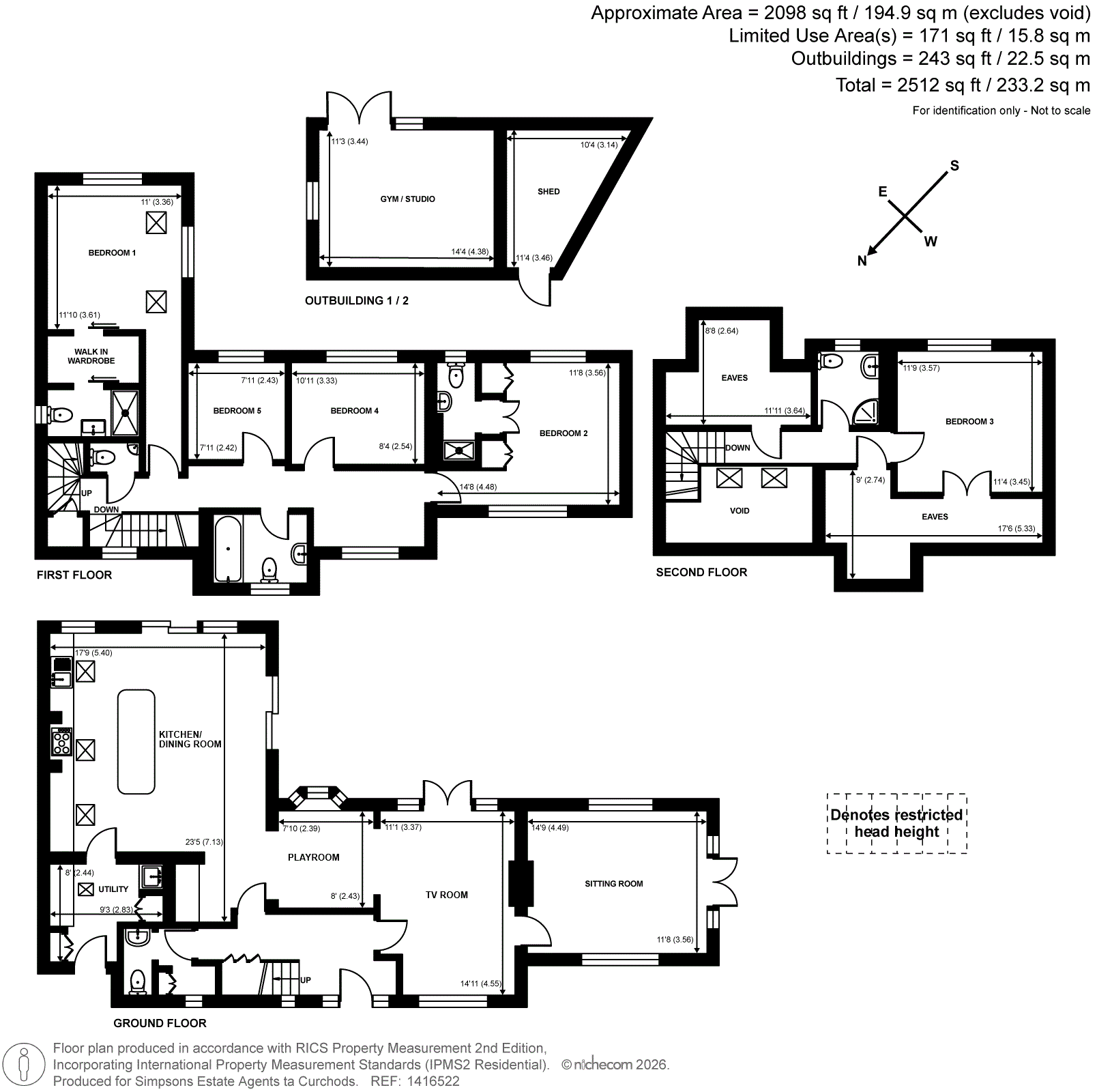 Garden Cottage, 67, Greenways, Hinchley Wood floorplan