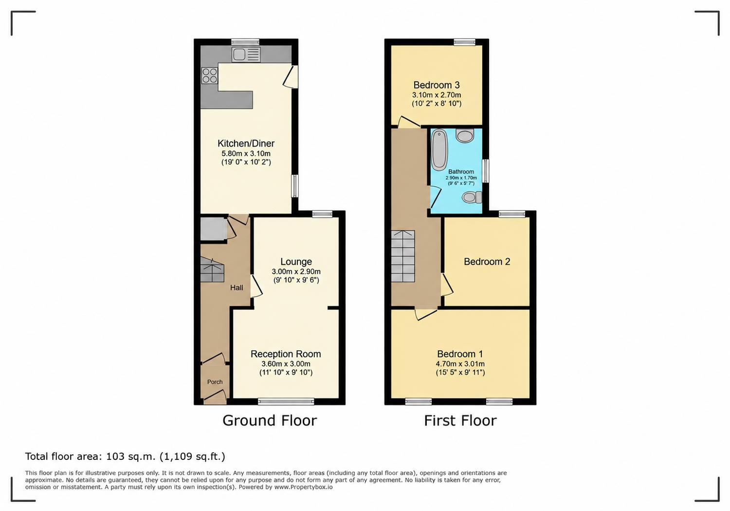 69, Station Street, Barry floorplan