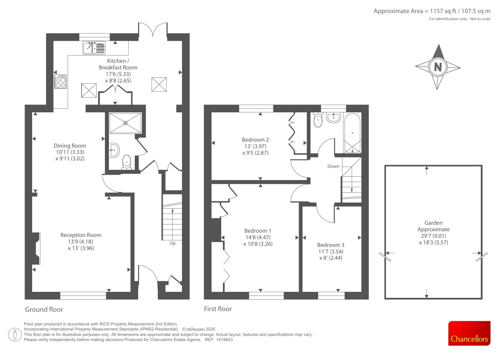 61, Merton Way, Kidlington floorplan