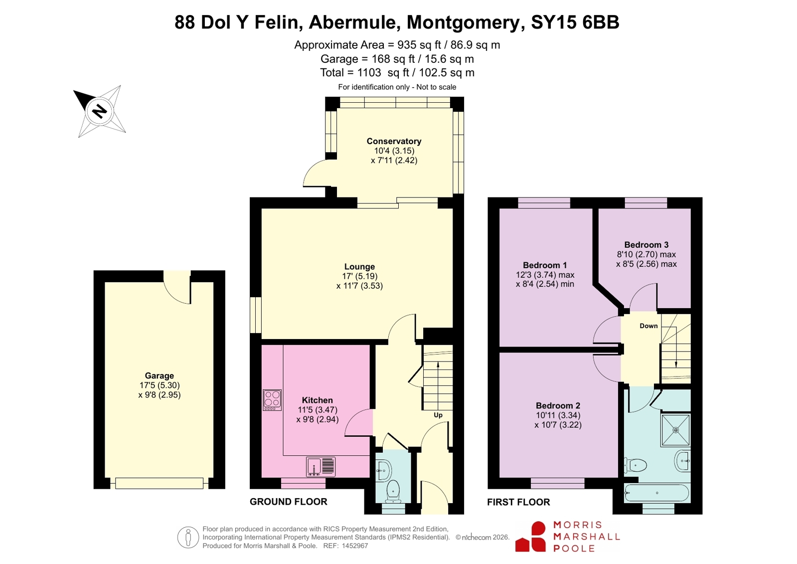 88, Dol Y Felin, Montgomery floorplan